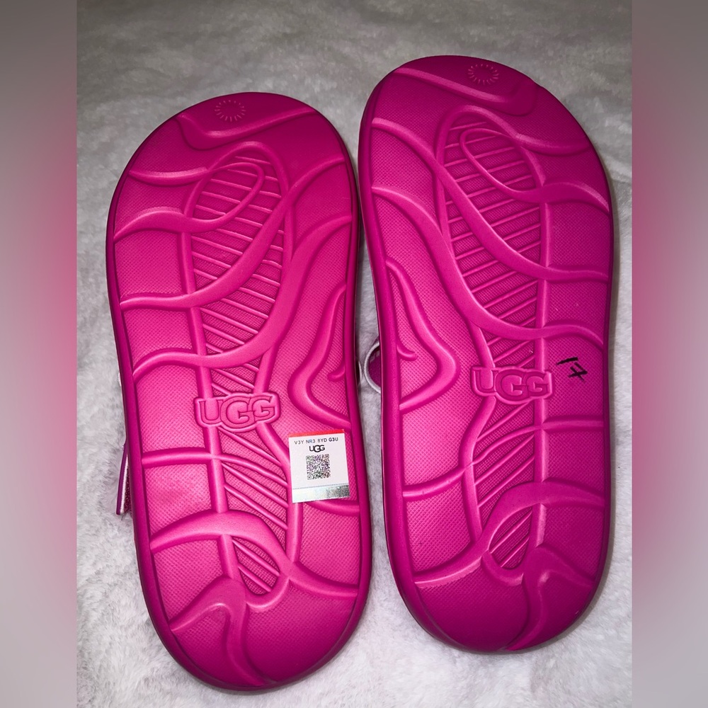UGG Fuchsia Sport Yeah slide with detachable Straps - Picture 6 of 9